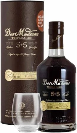 Dos Maderas 5+5 mit Glas 40%vol. 0,7l