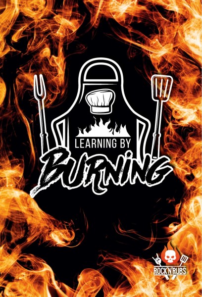 Blechschild "Learning by Burning"